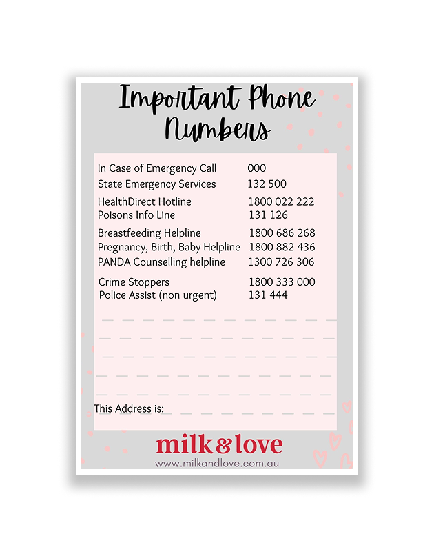 Important Phone Number Magnet